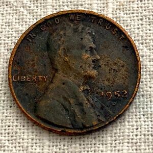 Vintage 1952D Lincoln Wheat One Cent
